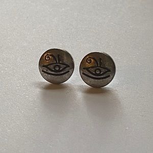 Alex and Ani Evil Eye Stud Earrings
